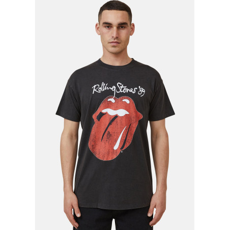 Cotton On T-shirt imprimé BOYFRIEND FIT ROLLING STONES - 01 - C1Q21D04V|Q12