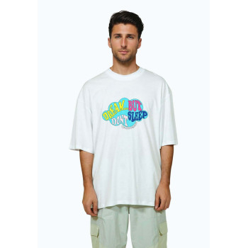 Hype T-shirt imprimé CONTINU8 DREAM BUT DONT SLEEP - 01 - HY521008N|A11