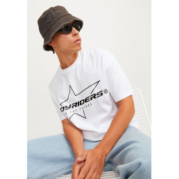 Jack & Jones T-shirt imprimé JORRIDERS TEE CREW NECK UNISEX - 01 - JA221009F|A11