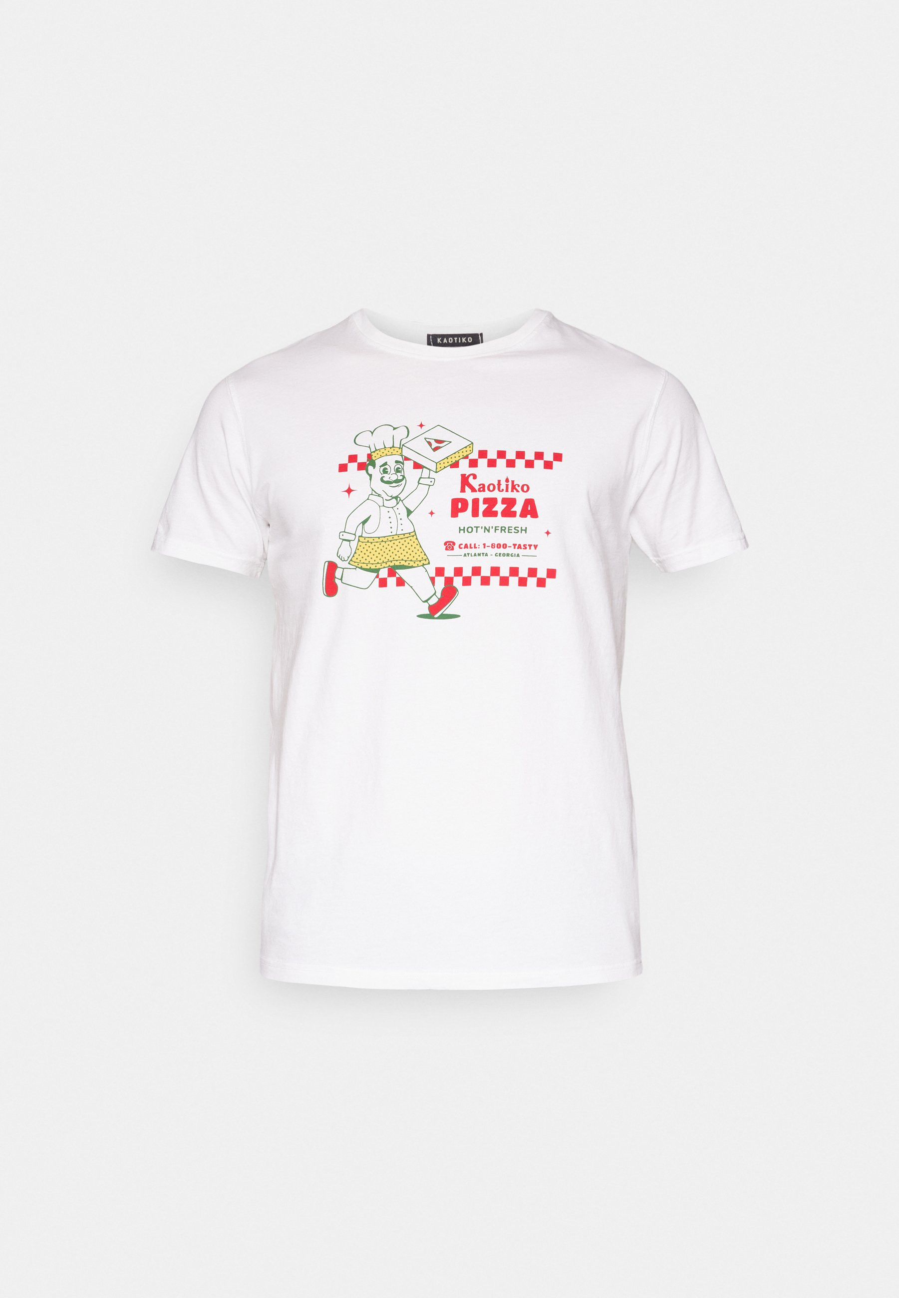 Kaotiko T-shirt imprimé WASHED HOT PIZZA UNISEX - 01 - KAI2100MQ|A11