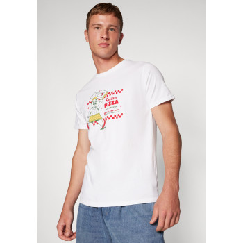 Kaotiko T-shirt imprimé WASHED HOT PIZZA UNISEX - 01 - KAI2100MQ|A11