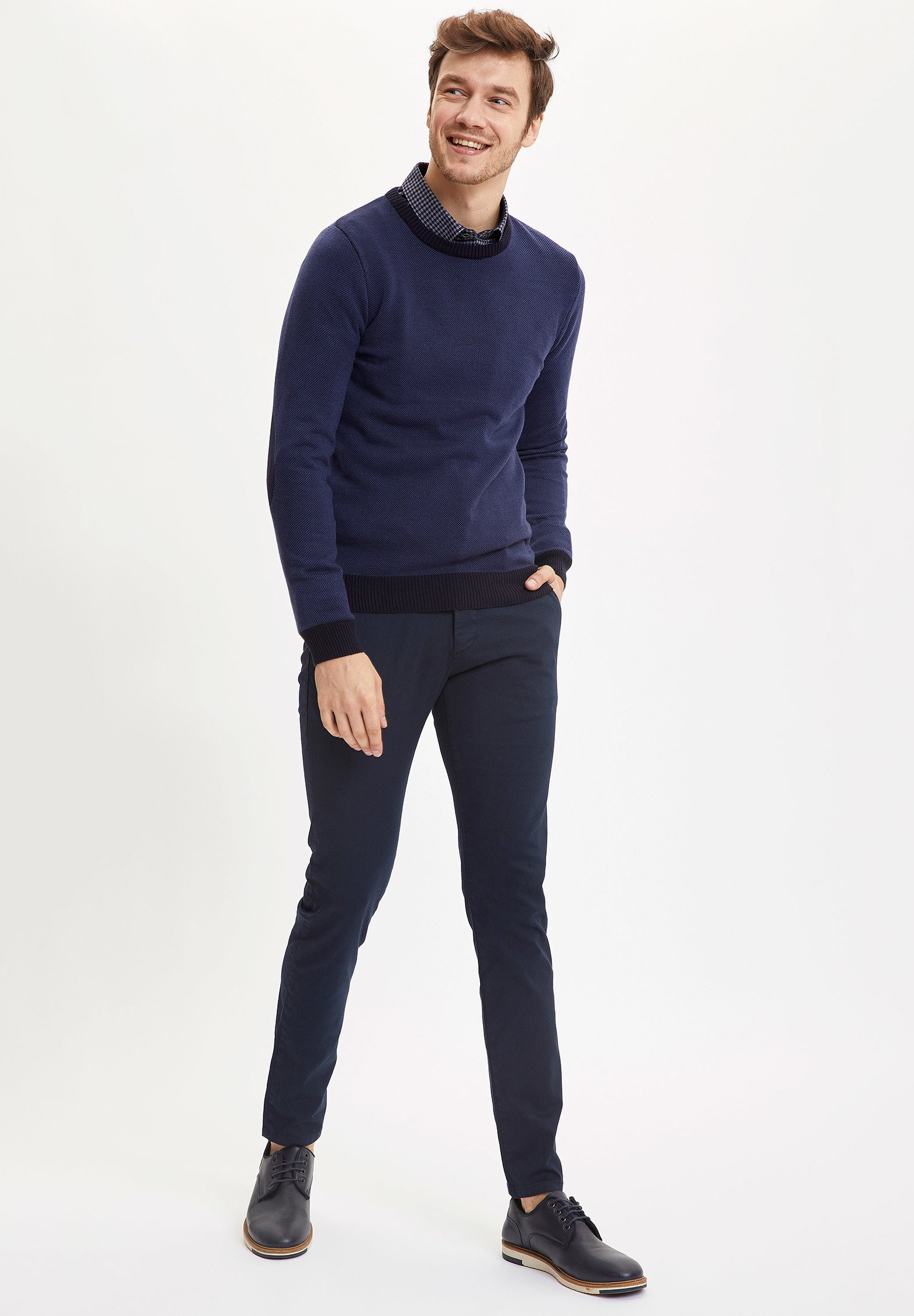 DeFacto Pullover SLIM FIT - 01 - DEZ22Q01D|K11