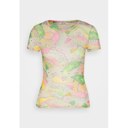 Monki T-shirt imprimé  - 01 - MOQ21E0AE|C11