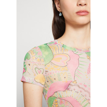 Monki T-shirt imprimé  - 01 - MOQ21E0AE|C11