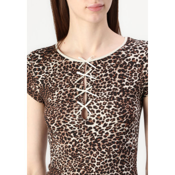 Even&Odd T-shirt imprimé LEOPARD TEE - 01 - EV421D2K4|T11