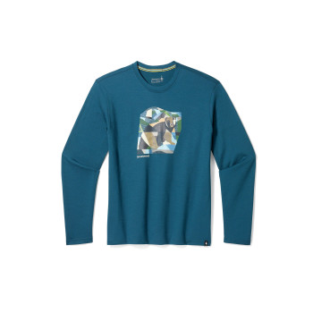 Smartwool T-shirt imprimé BEAR COUNTRY GRAPHIC LONG SLEEVE - 01 - WO944K00F|K11