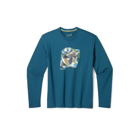 Smartwool T-shirt imprimé BEAR COUNTRY GRAPHIC LONG SLEEVE - 01 - WO944K00F|K11