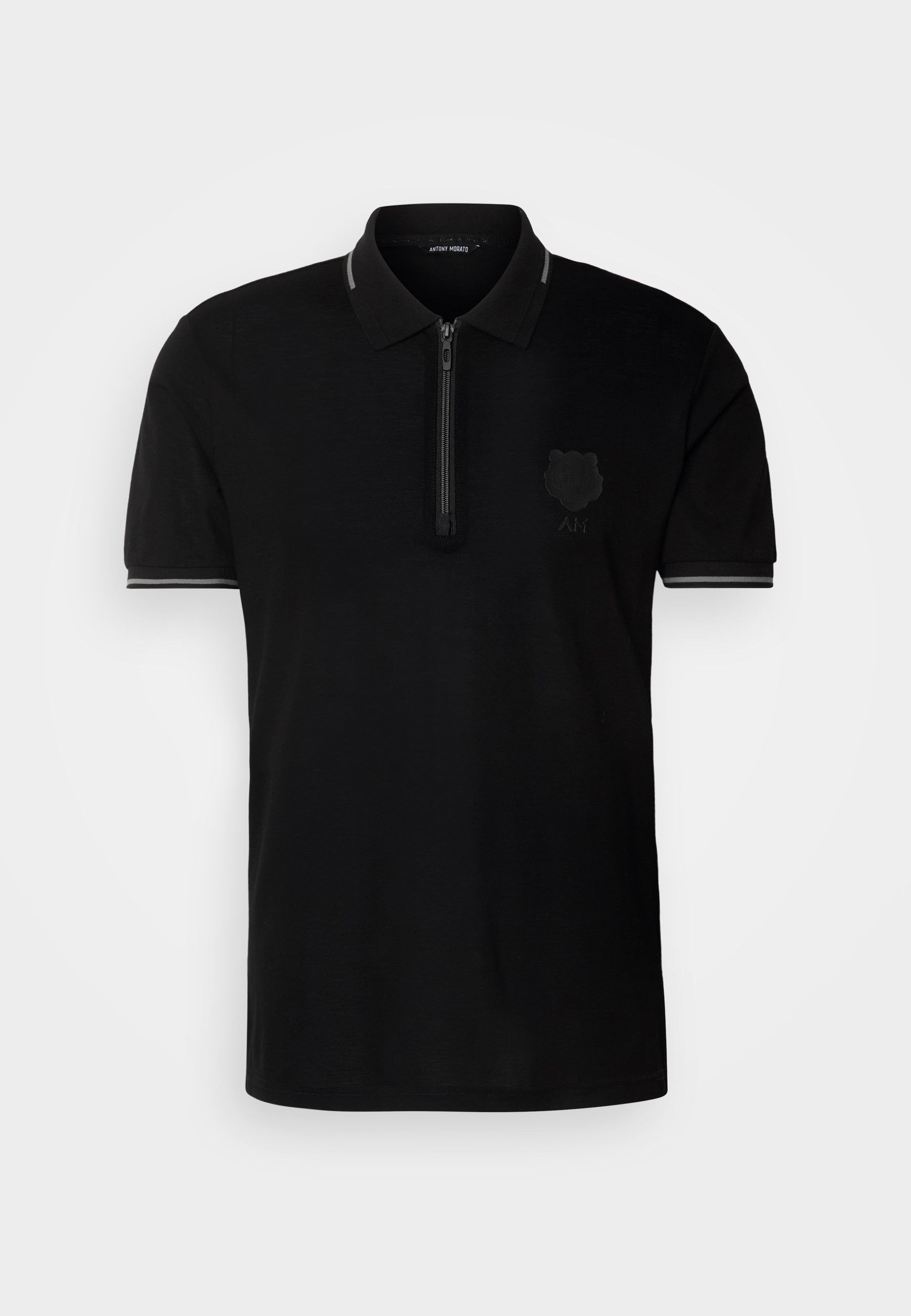 Antony Morato Polo SLIM FIT WITH RUBBER INJECTION LOGO PRINT - 01 - A1822P01Z|Q11