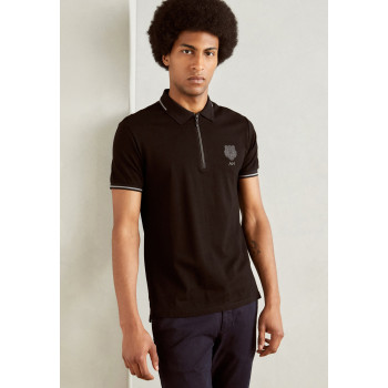 Antony Morato Polo SLIM FIT WITH RUBBER INJECTION LOGO PRINT - 01 - A1822P01Z|Q11