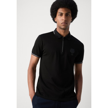 Antony Morato Polo SLIM FIT WITH RUBBER INJECTION LOGO PRINT - 01 - A1822P01Z|Q11