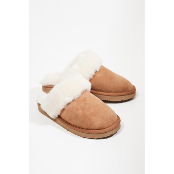 Mules en nubuck - Noisette - 02 - 33566082