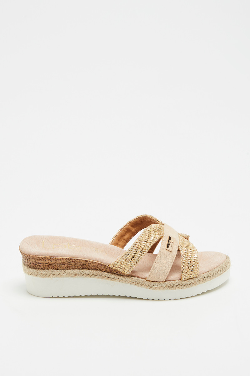 Mules compensées Dona - Beige - 02 - 33593223