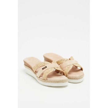 Mules compensées Dona - Beige - 02 - 33593223