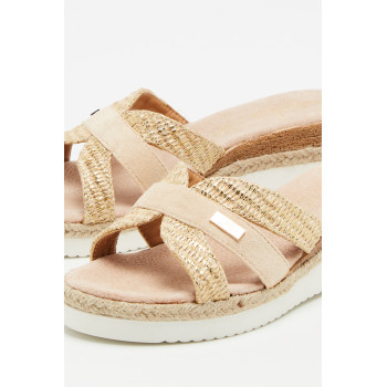 Mules compensées Dona - Beige - 02 - 33593223