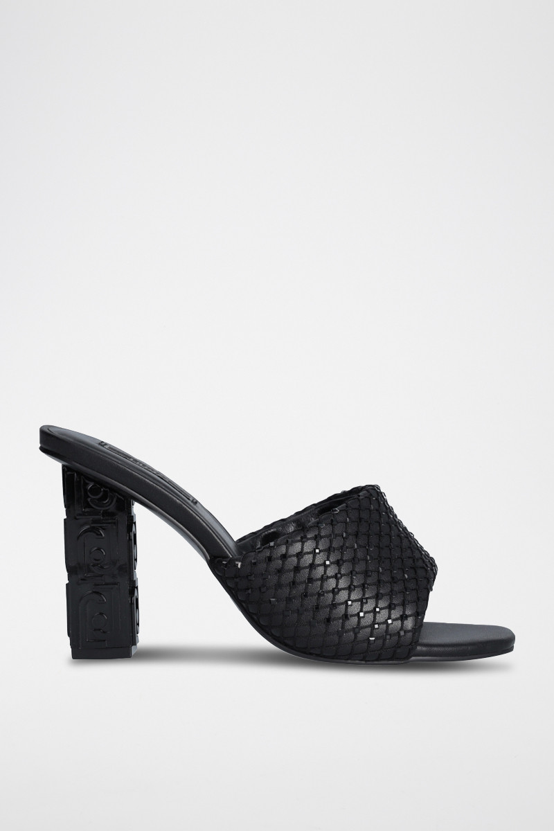 Mules à talons Serena - Noir - 02 - 33694758