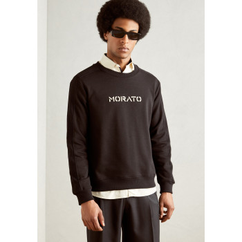 Antony Morato Sweatshirt RELAXED FITWITH LATEX LOGO PRINT - 01 - A1822S07L|Q11