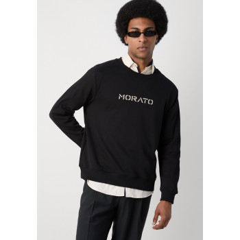 Antony Morato Sweatshirt RELAXED FITWITH LATEX LOGO PRINT - 01 - A1822S07L|Q11