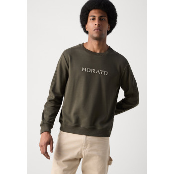 Antony Morato Sweatshirt RELAXED FITWITH LATEX LOGO PRINT - 01 - A1822S07L|N11