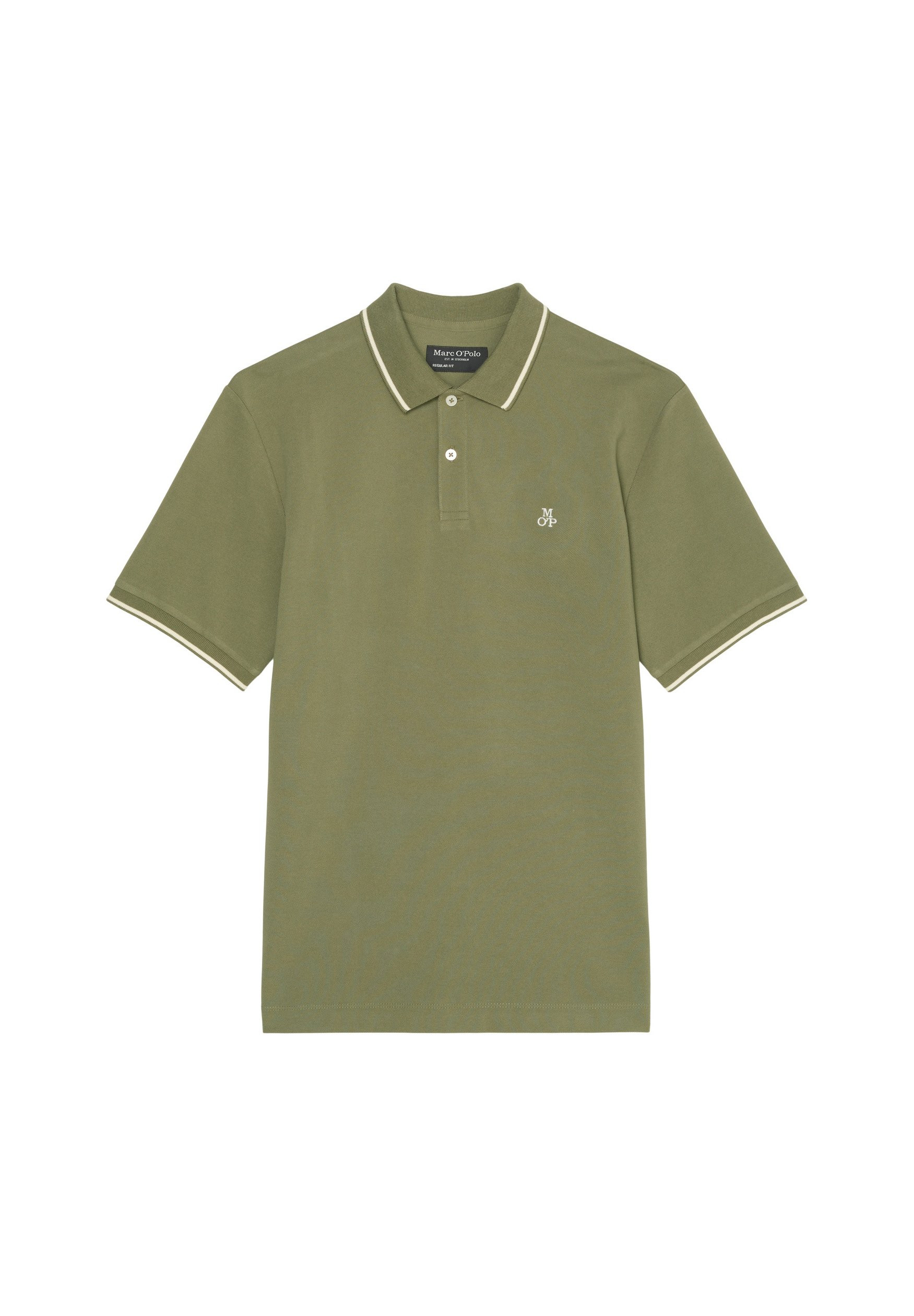 Marc O'Polo Polo SHORT SLEEVE SLITS AT SIDE EMBROIDERY ON CHEST - 01 - MA322P0AM|N11