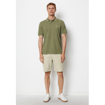 Marc O'Polo Polo SHORT SLEEVE SLITS AT SIDE EMBROIDERY ON CHEST - 01 - MA322P0AM|N11