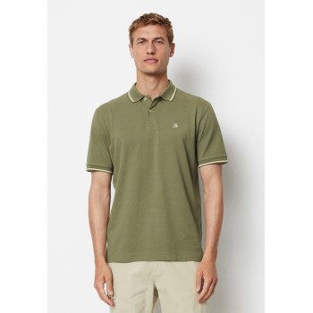 Marc O'Polo Polo SHORT SLEEVE SLITS AT SIDE EMBROIDERY ON CHEST - 01 - MA322P0AM|N11