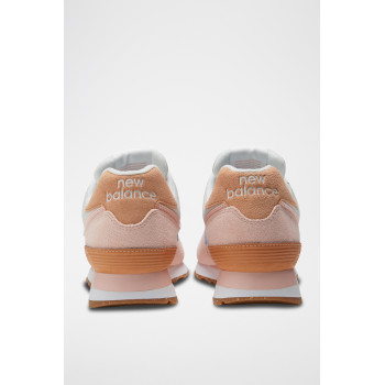 Sneakers en nubuck 574 - Rose - 02 - 33767290