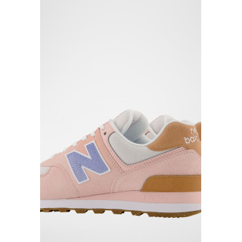 Sneakers en nubuck 574 - Rose - 02 - 33767290