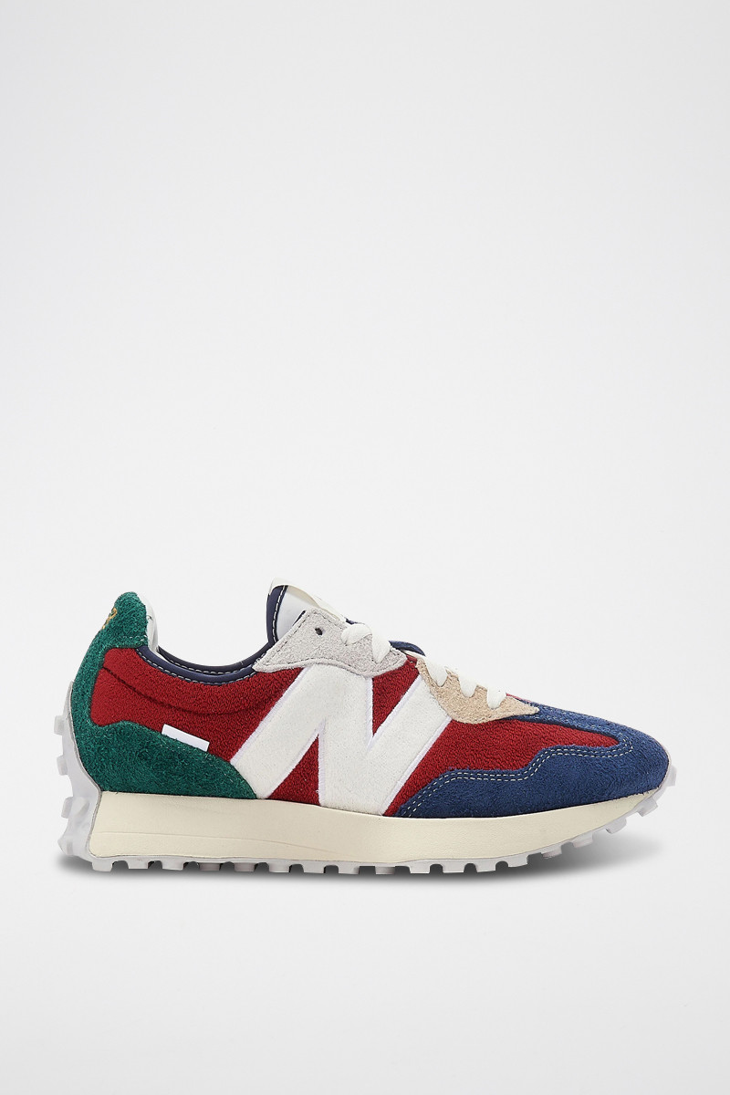 Sneakers en nubuck 327 - Rouge et bleu - 02 - 33767148