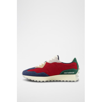 Sneakers en nubuck 327 - Rouge et bleu - 02 - 33767148