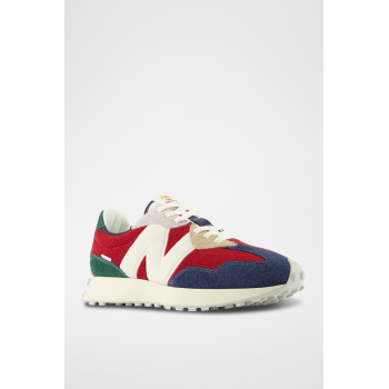 Sneakers en nubuck 327 - Rouge et bleu - 02 - 33767148