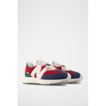 Sneakers en nubuck 327 - Rouge et bleu - 02 - 33767148