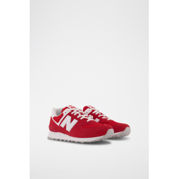 Sneakers en cuir 574 - Rouge et blanc - 02 - 33767264