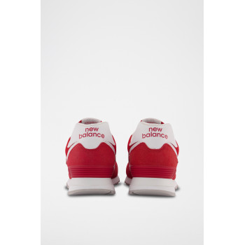 Sneakers en cuir 574 - Rouge et blanc - 02 - 33767264