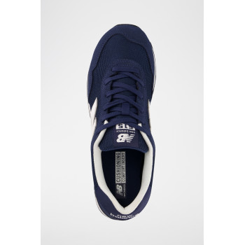 Sneakers en nubuck 515 - Bleu marine et blanc - 02 - 33767277