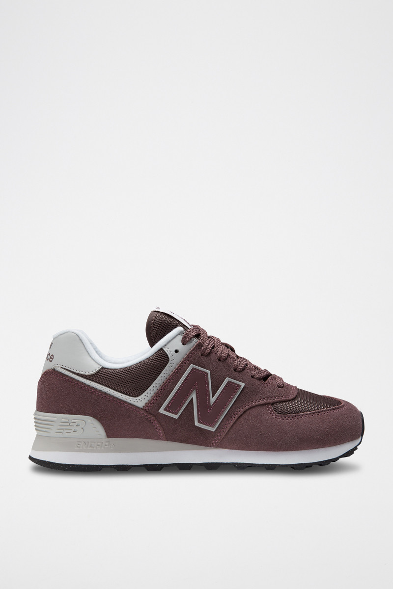 Sneakers en nubuck 574 - Marron - 02 - 33767103