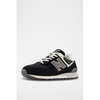 Sneakers en nubuck 574 - Noir - 02 - 33767138