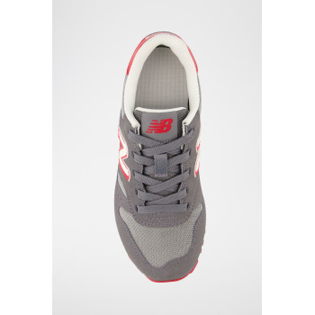 Sneakers 373 - Gris et rouge - 02 - 33767207