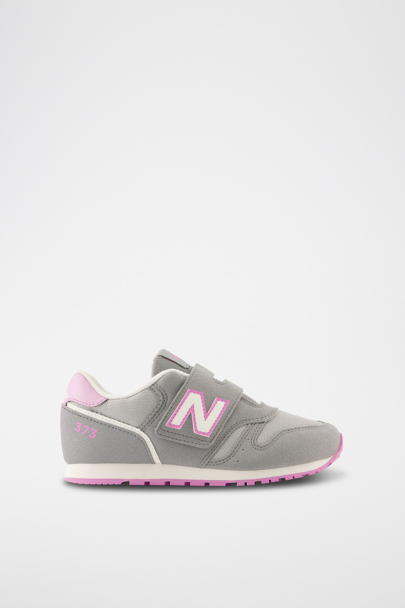 Sneakers 373 - Gris et rose - 02 - 33767225