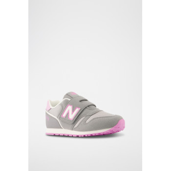 Sneakers 373 - Gris et rose - 02 - 33767225