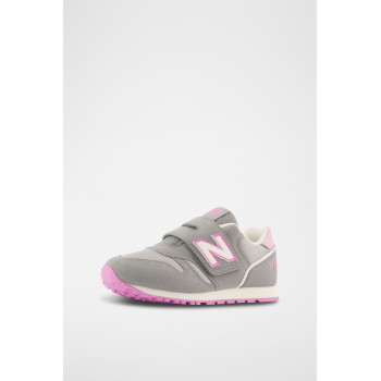 Sneakers 373 - Gris et rose - 02 - 33767225