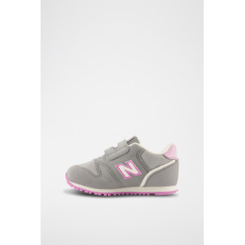 Sneakers 373 - Gris et rose - 02 - 33767233