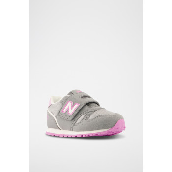 Sneakers 373 - Gris et rose - 02 - 33767233