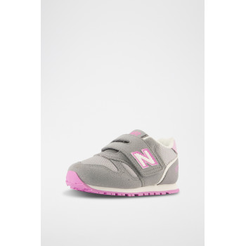 Sneakers 373 - Gris et rose - 02 - 33767233