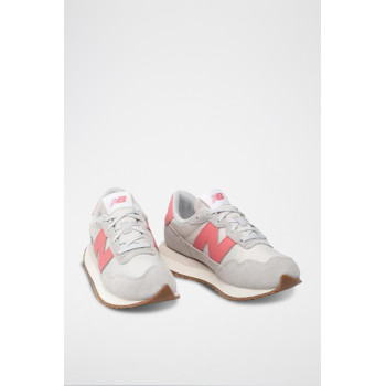 Sneakers 237 - Gris et rose - 02 - 33767241