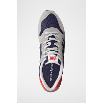 Sneakers en nubuck 373 - Gris et bleu foncé - 02 - 33767267