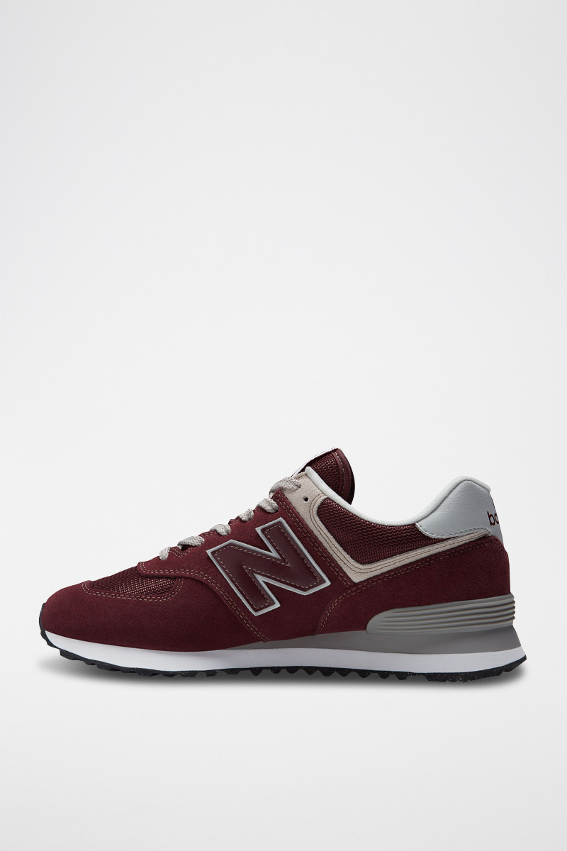 Sneakers en nubuck 574 - Bordeaux - 02 - 33767269