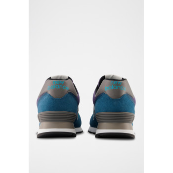 Sneakers en nubuck 574 - Bleu canard - 02 - 33767192