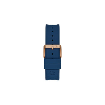 Montre à quartz en silicone - Bleu marine et doré rose - 02 - 33891572