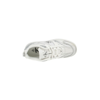 Calvin Klein Baskets basses CALVIN KLEIN YW0YW01386 BASKET CUPSOLE LOW - DAMEN SNEAKER - 01V-B.WHITE-SILVER - 01 - 6CA11A0H9|A11