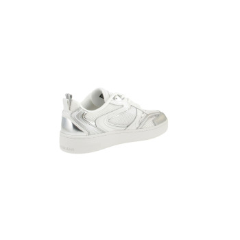 Calvin Klein Baskets basses CALVIN KLEIN YW0YW01386 BASKET CUPSOLE LOW - DAMEN SNEAKER - 01V-B.WHITE-SILVER - 01 - 6CA11A0H9|A11